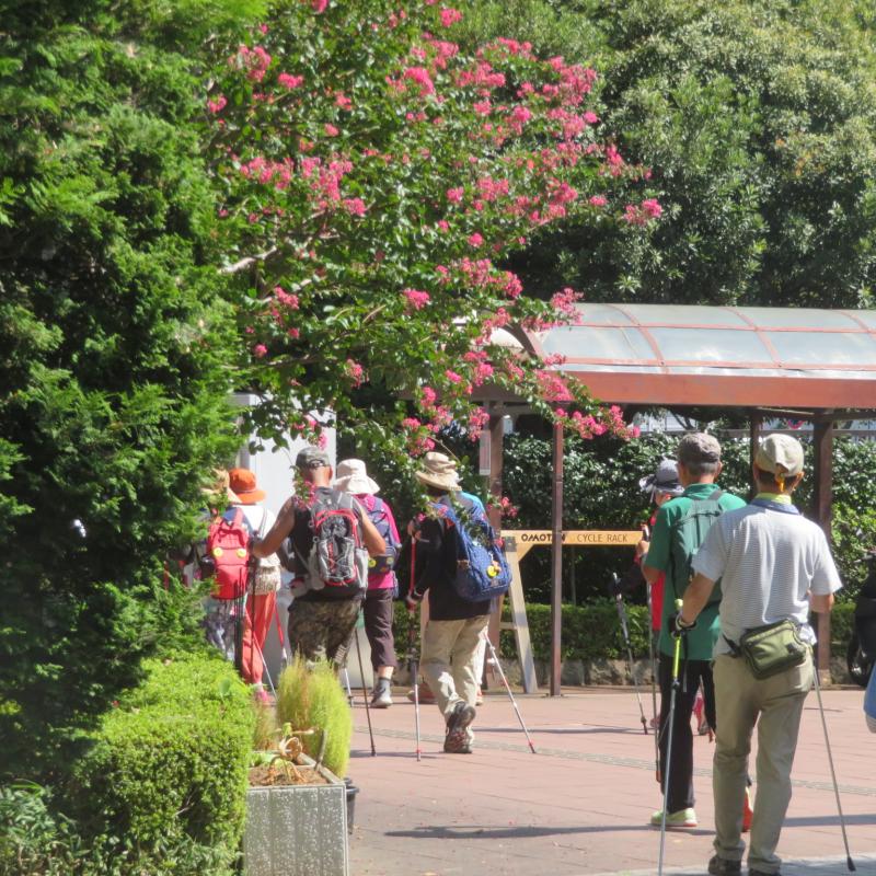 古墳公園を出発