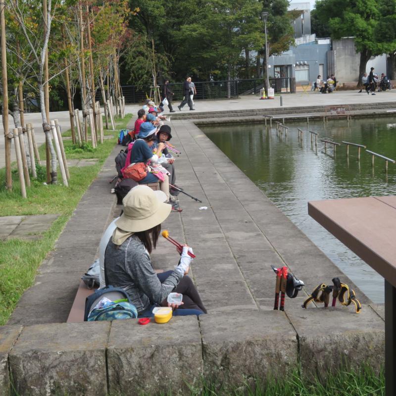 多摩中央公園でランチ