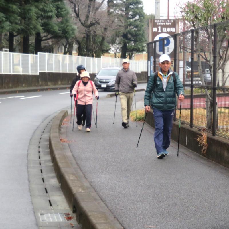 公園内の歩くコースです