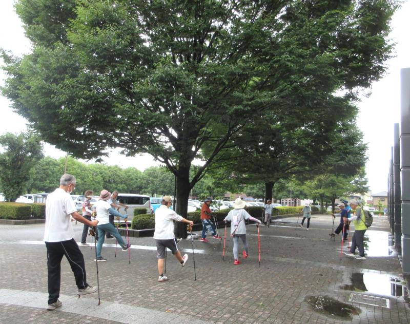 降り始めたので木の下に移動