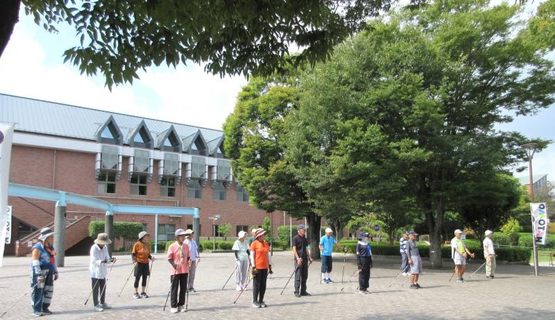久し振りの為、基本歩行から