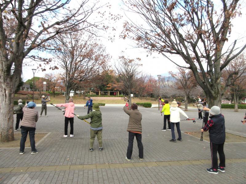 準備体操から始めます