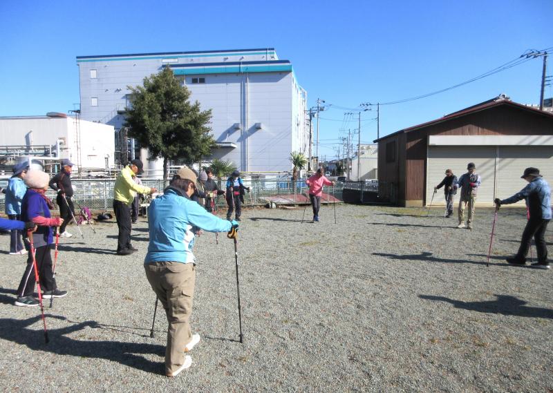 クールダウンです。お疲れ様