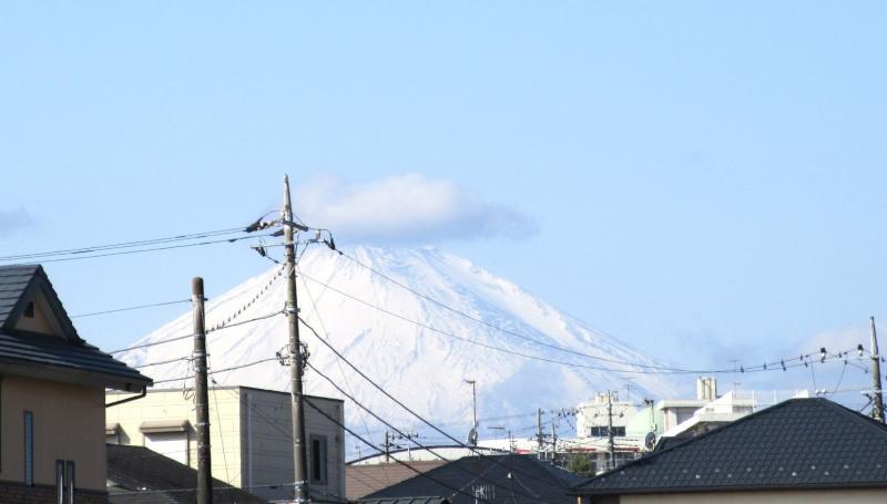 旭橋から見る富士山