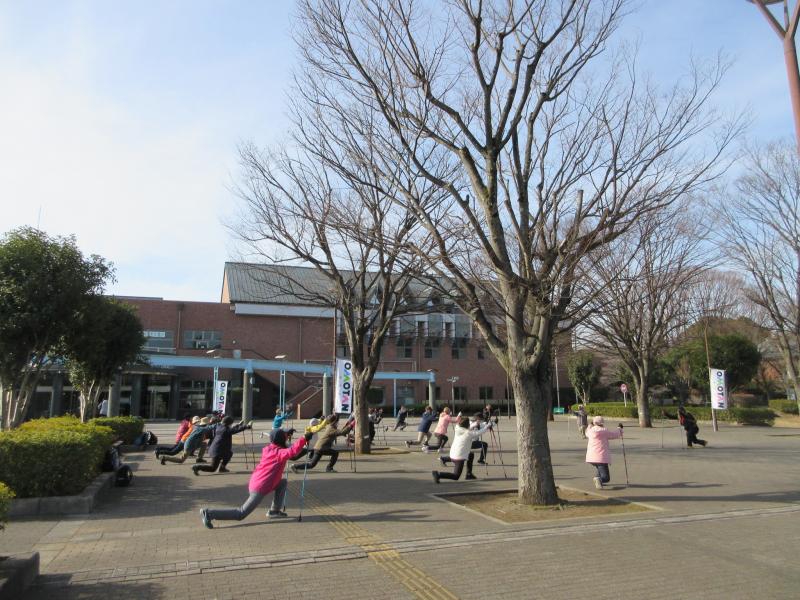 ストレッチをします