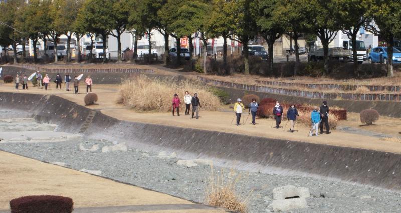 水無川緑道を歩きます