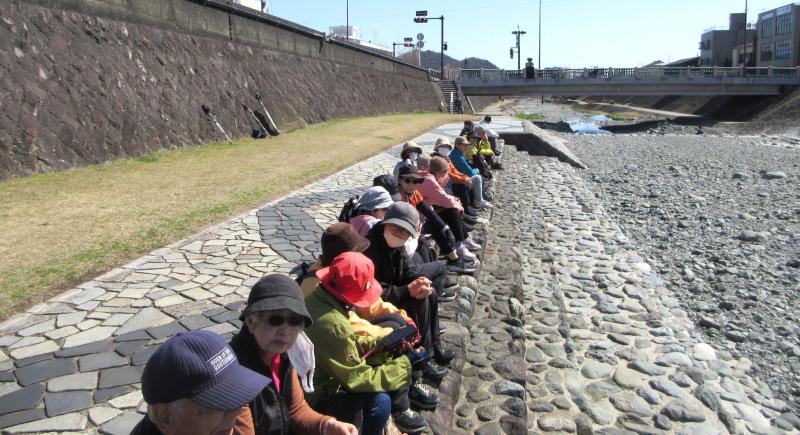 折り返し地点でおやつ