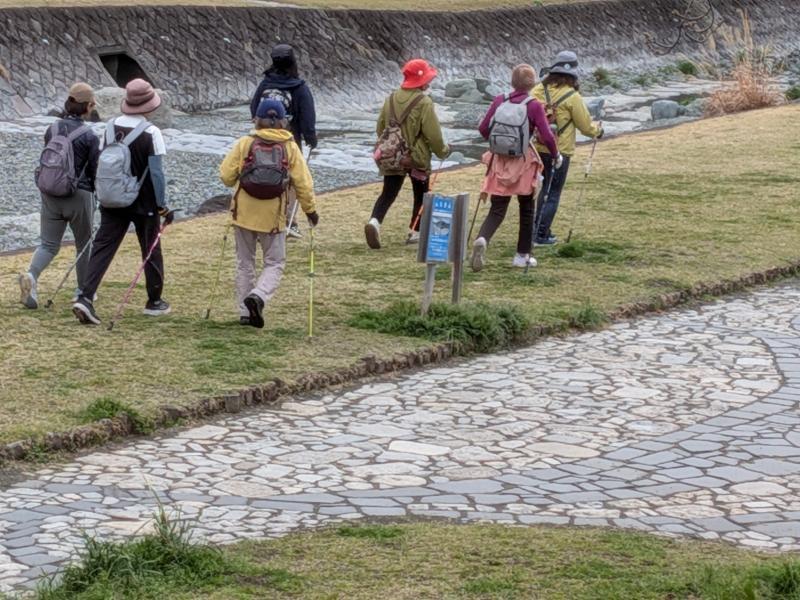 水無川の緑道です