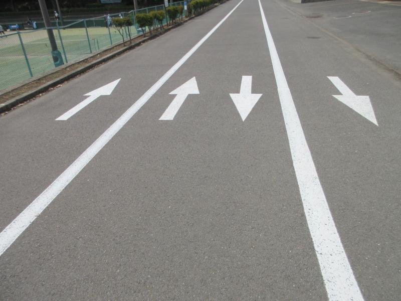どこが歩道ですか