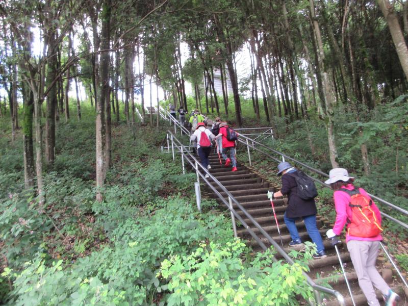 階段を一気の登ります