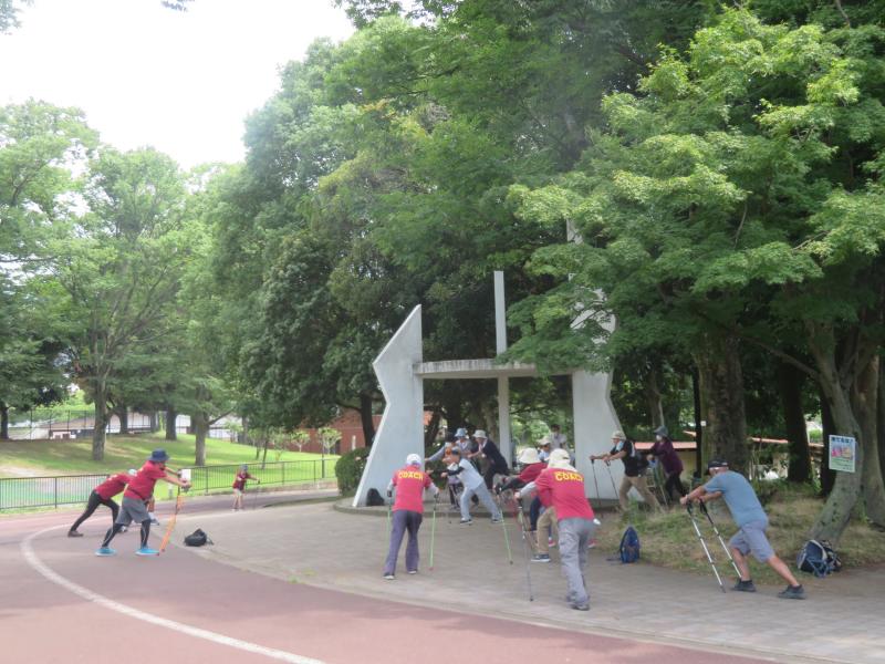 風の通りがよい場所でクールダウン