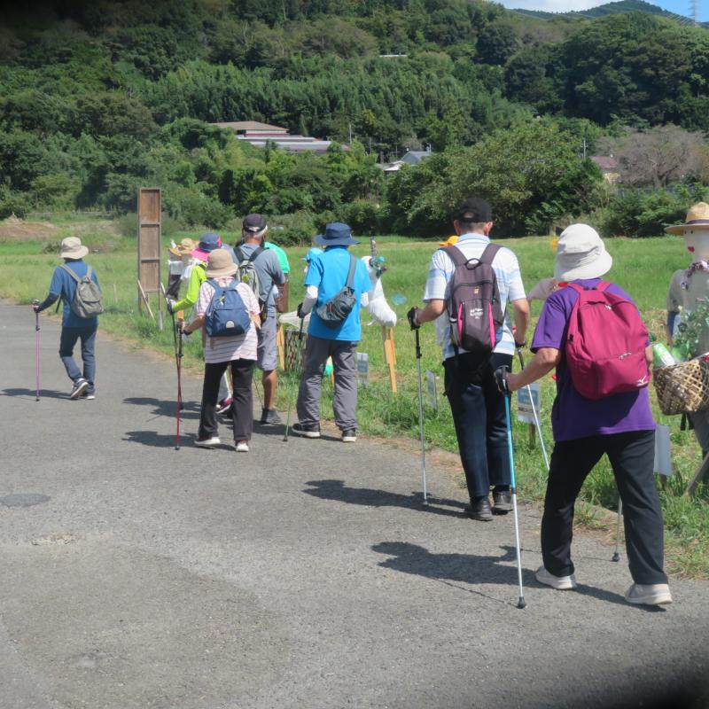 案山子を右に金剛寺に向かう