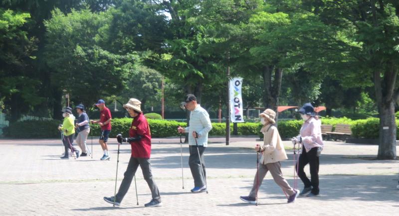 いつもの基本歩行です