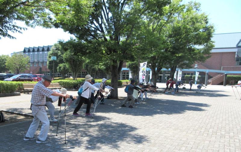 クールダウンです。お疲れ様