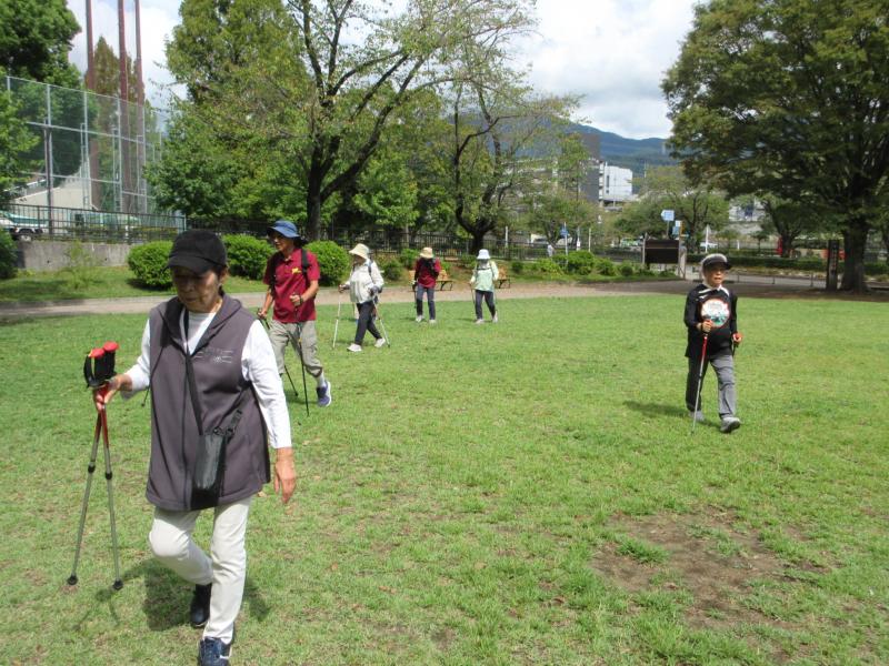 ピクニック広場に到着