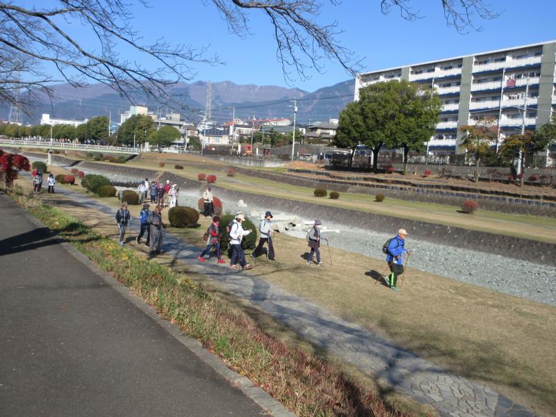 水無川の緑道です