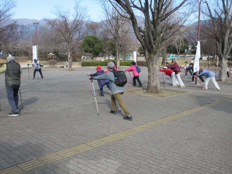 クールダウンです。お疲れ様