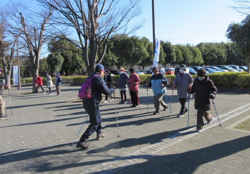 コーチが前でリード