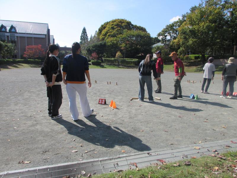 学生さんもモルック初体験