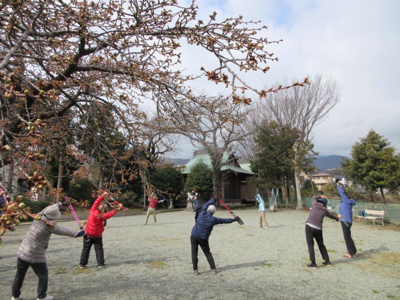 クールダウンは木下神社（こかげ神社）