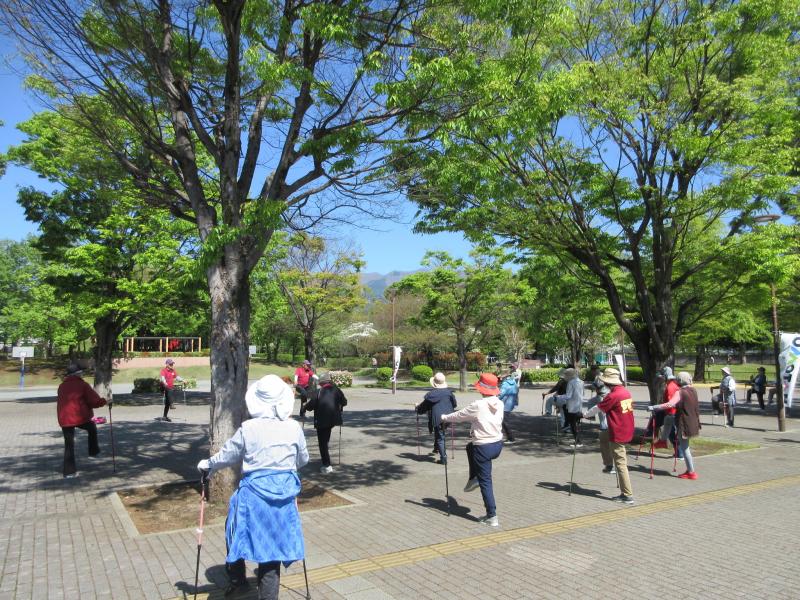 日差しが強くなり木陰を利用